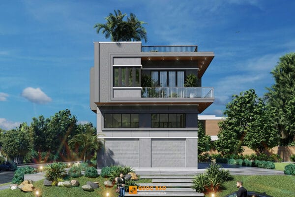 Biệt thự hiện đại 4 tầng