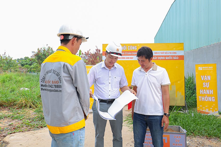 Dự án nhà phố hiện đại 2 tầng GĐ anh Đạt tại Tân Hiệp - NP25004 18 Lễ khởi công nhà phố hiện đại