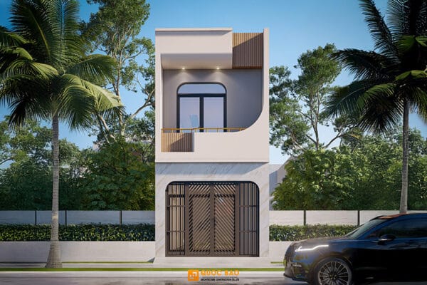 Nhà phố hiện đại 2 tầng
