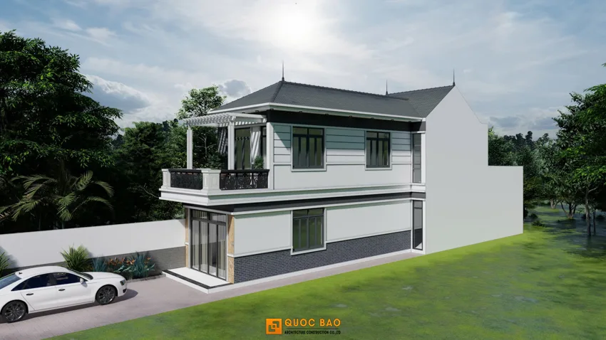 Nhà Phố Hiện Đại 2 Tầng Với Mái Nhật Sang Trọng - NP25103 6 Nhà phố hiện đại 2 tầng mái nhật
