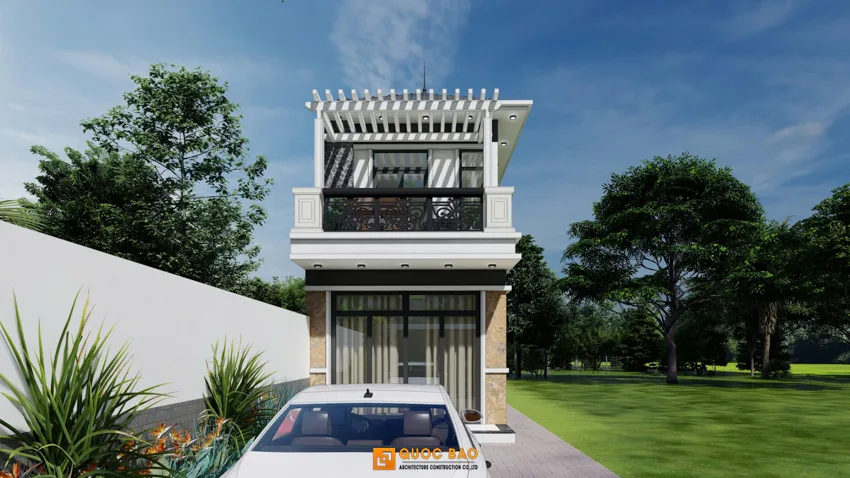 Nhà Phố Hiện Đại 2 Tầng Với Mái Nhật Sang Trọng - NP25103 5 Nhà phố hiện đại 2 tầng mái nhật