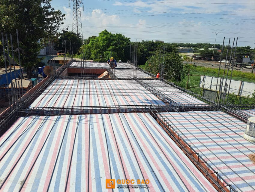 đan sắt đổ sàn cho biệt thự tân cổ điển