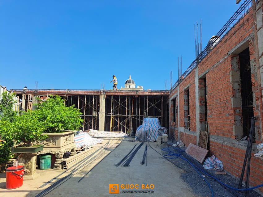 xây dựng phần thô biệt thự tân cổ điển