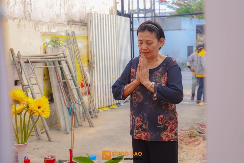 Dự án nhà phố 2 tầng GĐ anh Huỳnh Anh tại Long Thành - NP25006 14 khởi công nhà phố 2 tầng hiện đại