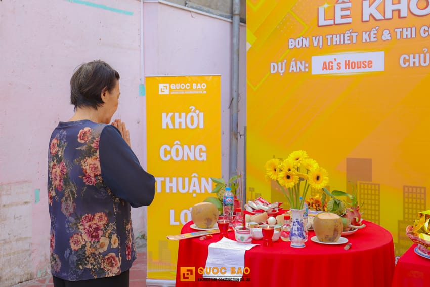 Dự án nhà phố 2 tầng GĐ anh Huỳnh Anh tại Long Thành - NP25006 15 khởi công nhà phố 2 tầng hiện đại