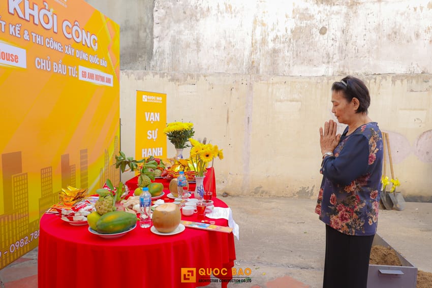 Dự án nhà phố 2 tầng GĐ anh Huỳnh Anh tại Long Thành - NP25006 16 khởi công nhà phố 2 tầng hiện đại