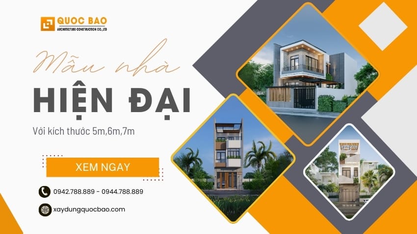 Khám Phá Những Mẫu Nhà Hiện Đại Với Kích Thước 5m 6m 7m – Phù Hợp Với Mọi Không Gian Sống 1 Mẫu nhà hiện đại với kích thước 5m,6m,7m