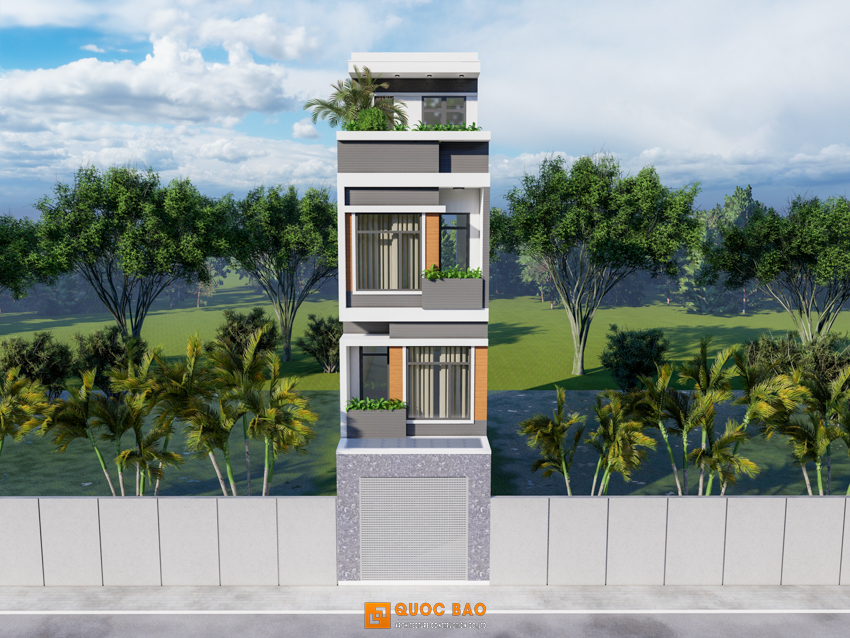 Các mẫu nhà ống đẹp tại Nhơn Trạch - xu hướng mới, tối ưu hóa không gian sống 51 Mẫu nhà ống đẹp 4 tầng Nhơn Trạch Đồng Nai
