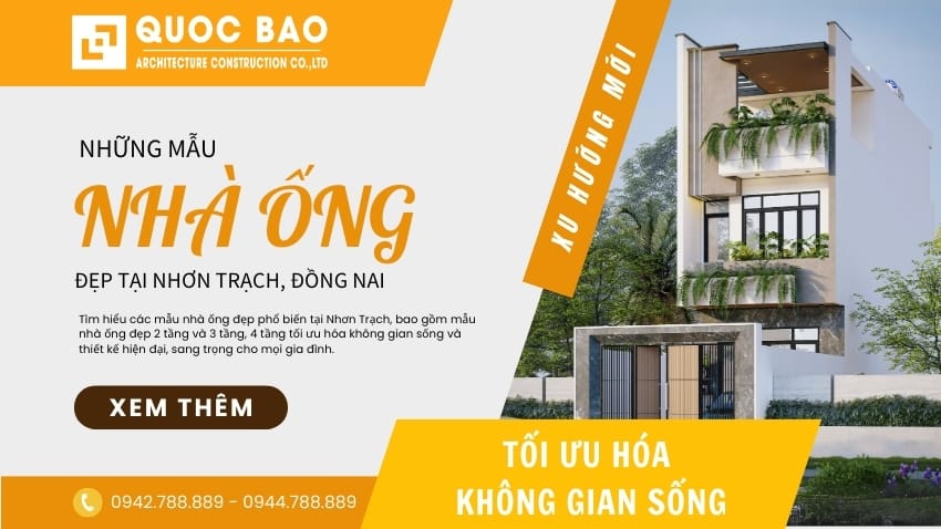 Các mẫu nhà ống đẹp tại Nhơn Trạch - xu hướng mới, tối ưu hóa không gian sống 1 Mẫu nhà ống đẹp tại Nhơn Trạch Đồng Nai