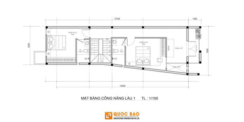 Thiết Kế Nhà Phố 2 Tầng Đẹp, Thẩm Mỹ và Đầy Đủ Tiện Nghi- NP25106 6 Nhà phố 2 tầng hiện đại