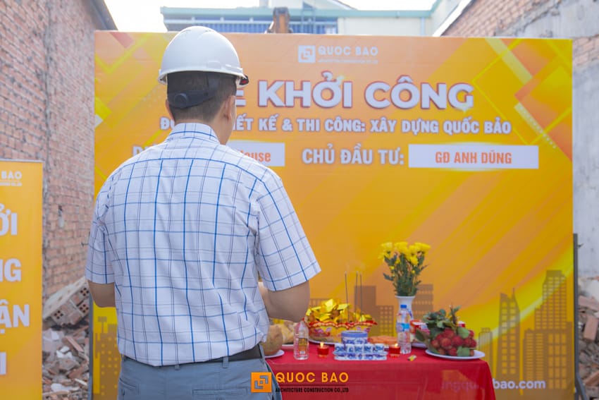 Dự án nhà phố 3 tầng GĐ anh Dũng tại Tân Hiệp, Biên Hòa - NP25007 10 Lễ khởi công nhà phố hiện đại