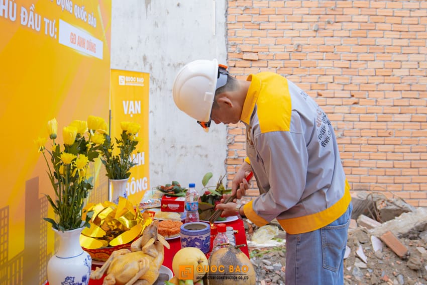 Dự án nhà phố 3 tầng GĐ anh Dũng tại Tân Hiệp, Biên Hòa - NP25007 15 Lễ khởi công nhà phố hiện đại