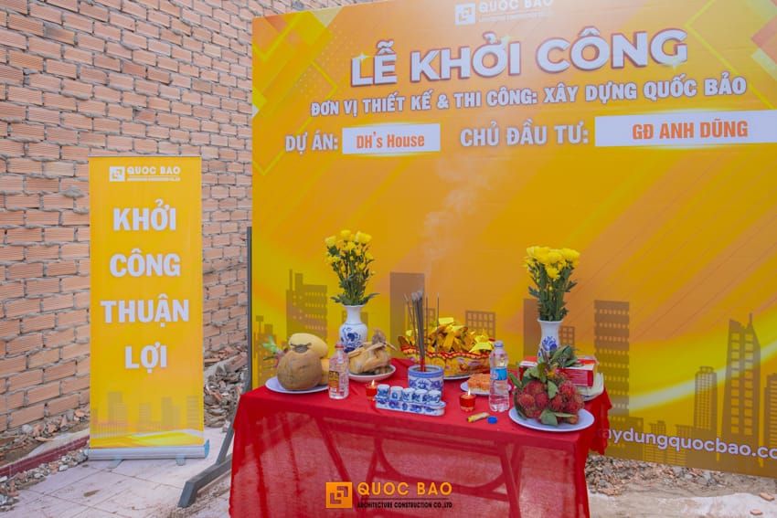Dự án nhà phố 3 tầng GĐ anh Dũng tại Tân Hiệp, Biên Hòa - NP25007 18 Lễ khởi công nhà phố hiện đại