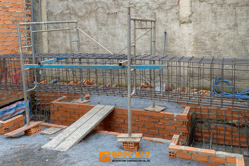 Dự án nhà phố 3 tầng GĐ anh Dũng tại Tân Hiệp, Biên Hòa - NP25007 24 Qúa trình làm móng nhà phố hiện đại 3 tầng