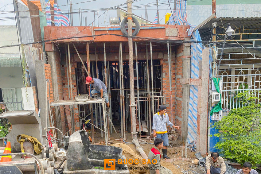 Dự án nhà phố 3 tầng GĐ anh Dũng tại Tân Hiệp, Biên Hòa - NP25007 37 công tác đổ sàn nhà phố 3 tầng