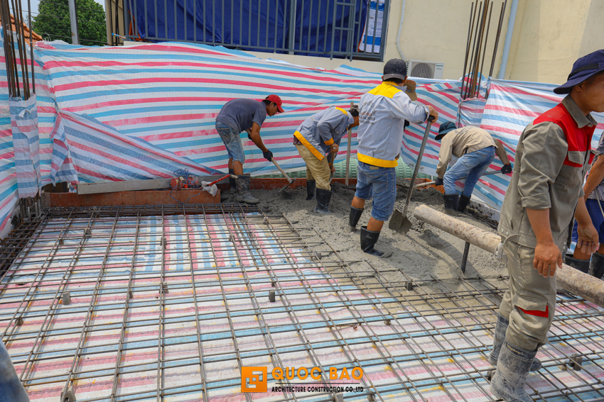 Dự án nhà phố 3 tầng GĐ anh Dũng tại Tân Hiệp, Biên Hòa - NP25007 36 công tác đổ sàn nhà phố 3 tầng