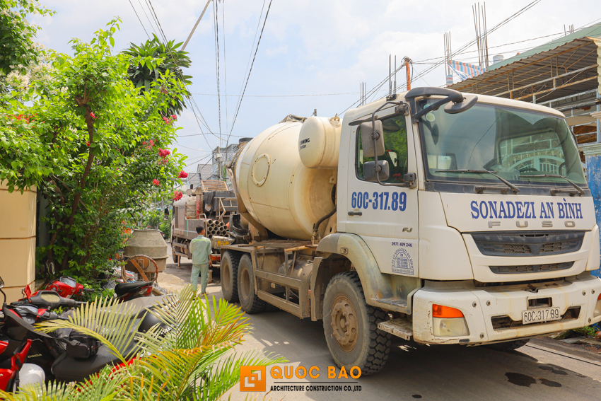 Dự án nhà phố 3 tầng GĐ anh Dũng tại Tân Hiệp, Biên Hòa - NP25007 28 công tác đổ sàn nhà phố 3 tầng
