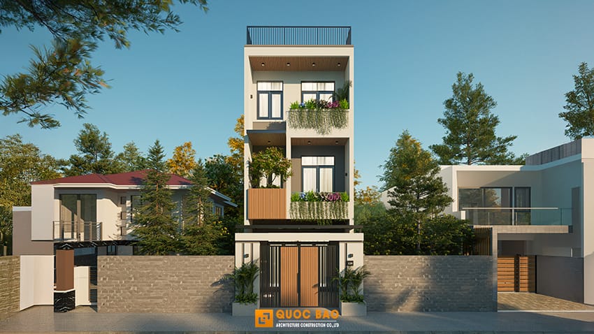 Dự án nhà phố 3 tầng GĐ anh Dũng tại Tân Hiệp, Biên Hòa - NP25007 1 Nhà Phố Hiện Đại