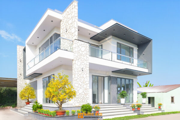 biệt thự hiện đại 2 tầng