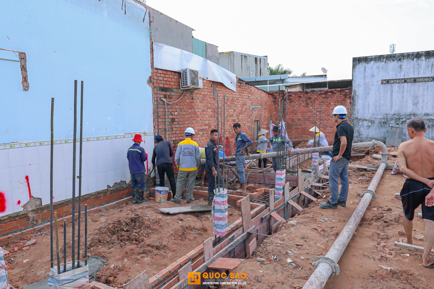 Dự án nhà phố hiện đại GĐ anh Cường tại Long Thành - NP25009 22 thi công móng của nhà phố hiện đại