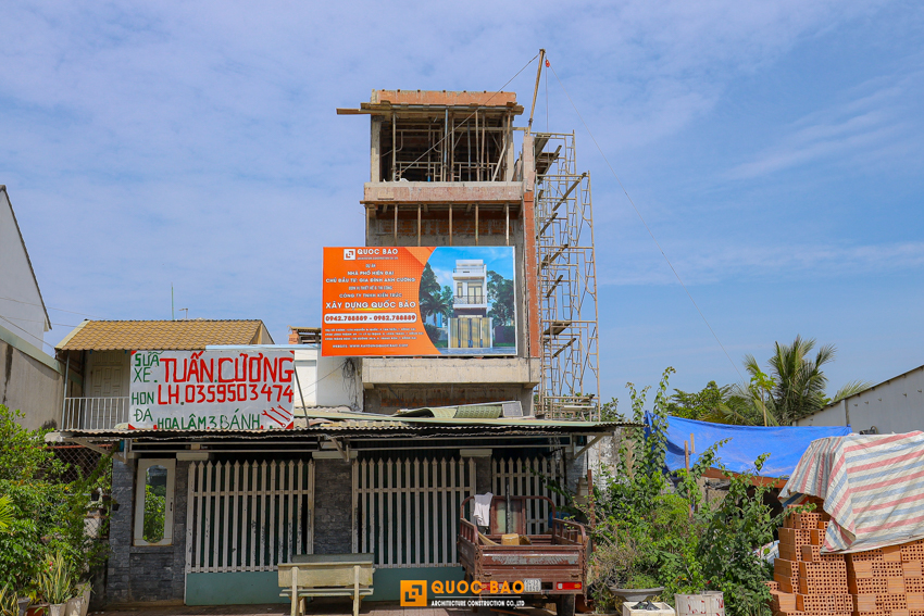 Dự án nhà phố hiện đại GĐ anh Cường tại Long Thành - NP25009 29 thi công phần thô nhà phố hiện đại