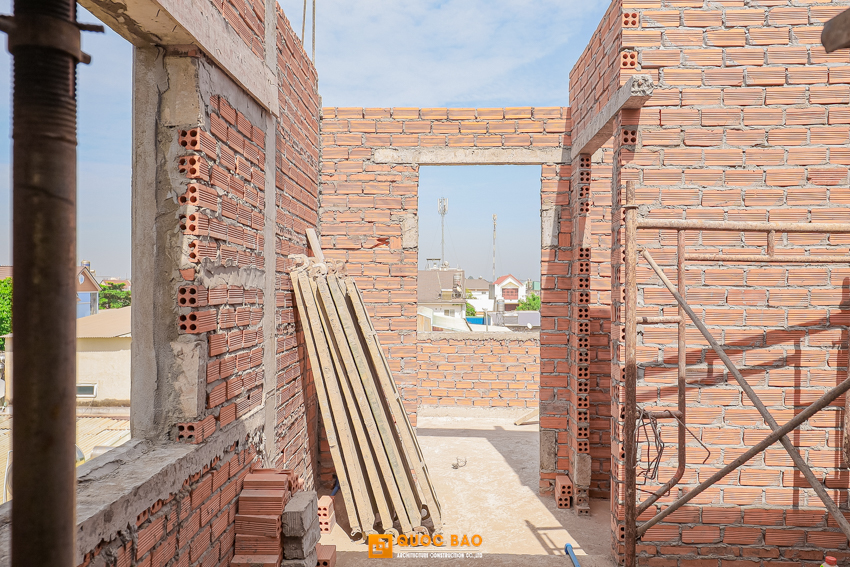 Dự án nhà phố hiện đại GĐ anh Cường tại Long Thành - NP25009 35 thi công phần thô nhà phố hiện đại