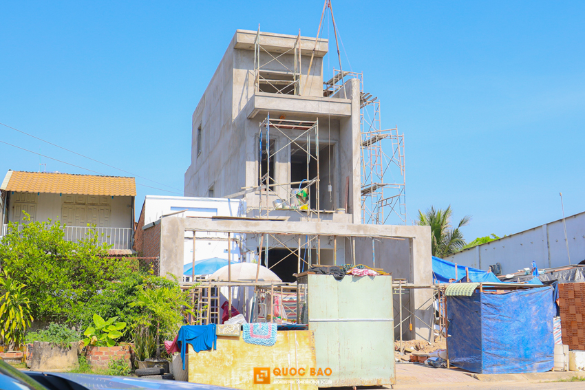 Dự án nhà phố hiện đại GĐ anh Cường tại Long Thành - NP25009 38 thi công phần thô nhà phố hiện đại