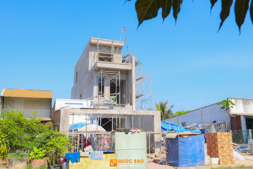 Dự án nhà phố hiện đại GĐ anh Cường tại Long Thành - NP25009 39 thi công phần thô nhà phố hiện đại