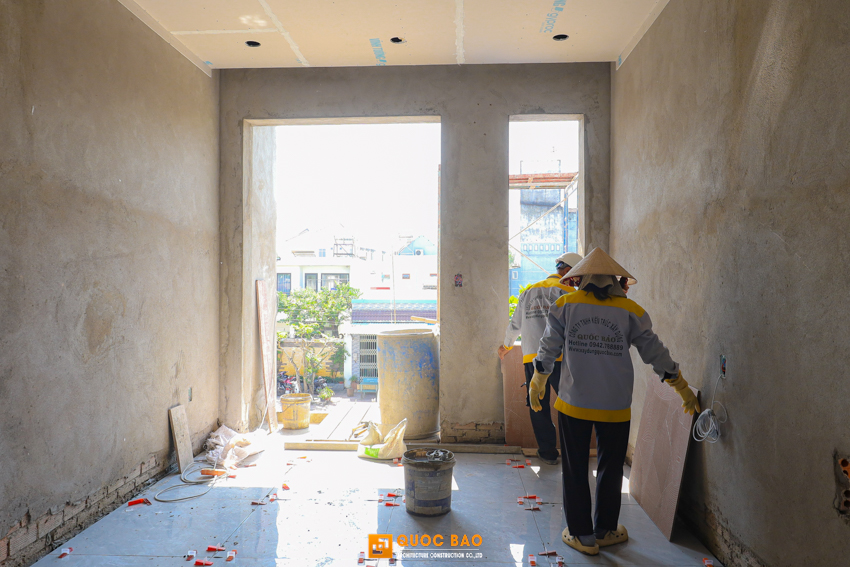 Dự án nhà phố hiện đại GĐ anh Cường tại Long Thành - NP25009 43 thi công phần thô nhà phố hiện đại
