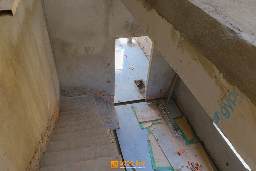 Dự án nhà phố hiện đại GĐ anh Cường tại Long Thành - NP25009 47 thi công phần thô nhà phố hiện đại