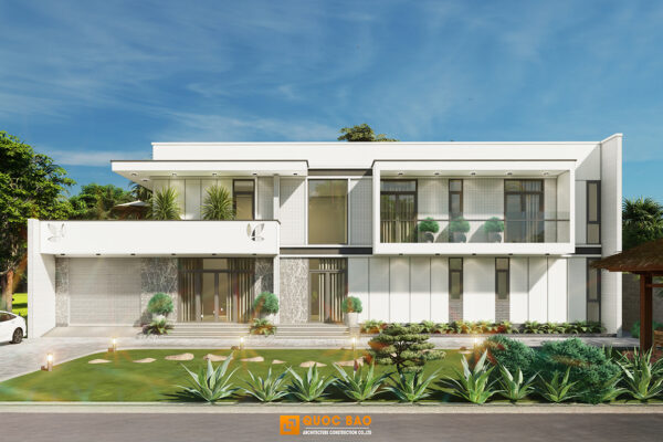 Mẫu biệt thự hiện đại 2 tầng