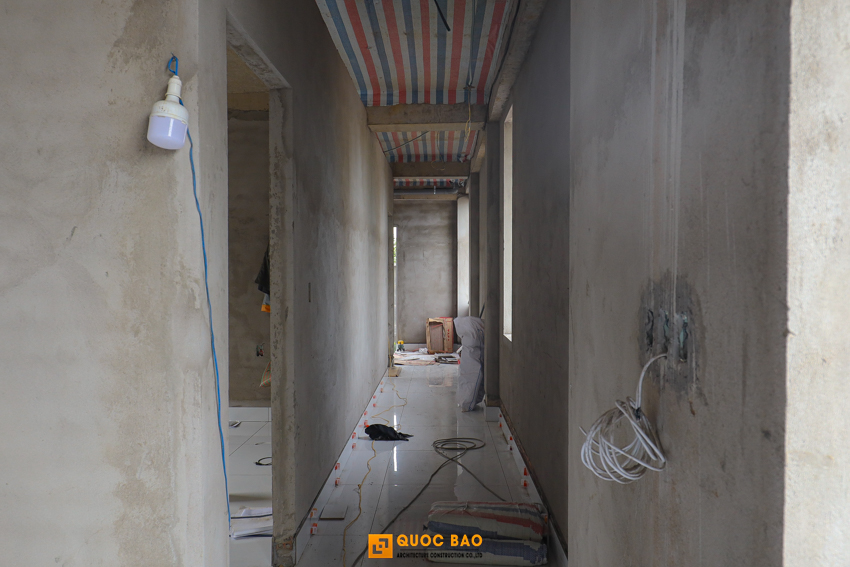 Dự Án Biệt Thự Hiện Đại 2 Tầng GĐ Nhà Chị Tiên tại Vĩnh Cửu, Đồng Nai - BT25009 64 Thi công phần thô của biệt thự hiện đại
