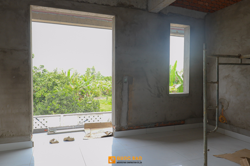 Dự Án Biệt Thự Hiện Đại 2 Tầng GĐ Nhà Chị Tiên tại Vĩnh Cửu, Đồng Nai - BT25009 59 Thi công phần thô của biệt thự hiện đại