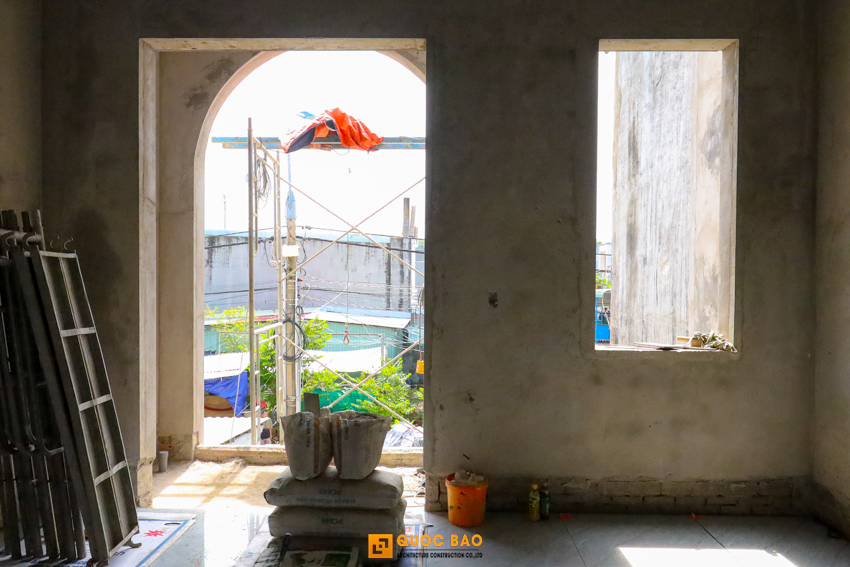 Dự án nhà phố 2 tầng GĐ anh Sơn tại Vĩnh Cửu - NP25008 24 phần thô nhà phố hiện đại 2 tầng