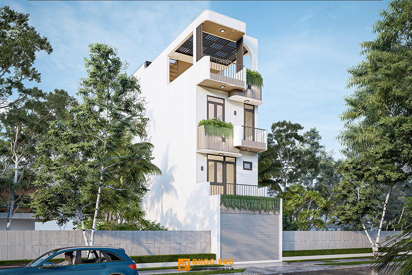 Hành trình đánh thức giác quan trong ngôi nhà phố 4 tầng tại Nhơn Trạch - NP25110 2 Nhà phố hiện đại 4 tầng ở nhơn trạch