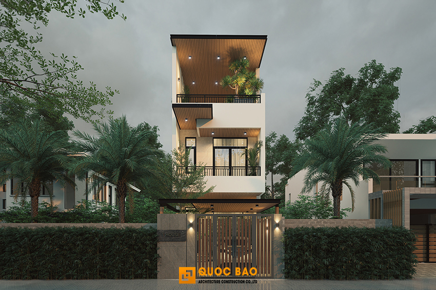 nhà phố 3 tầng hiện đại