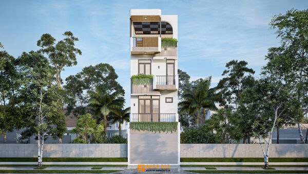 Nhà phố hiện đại 4 tầng ở nhơn trạch