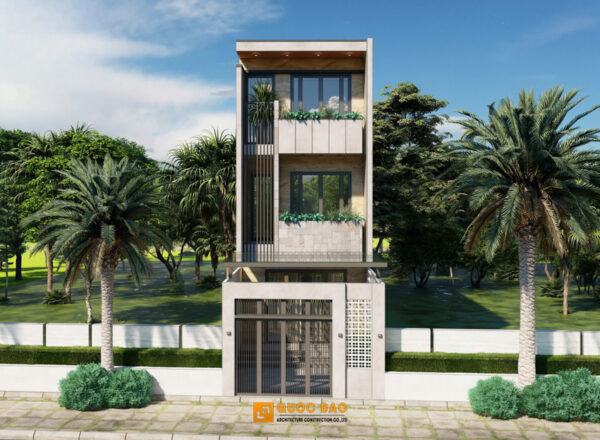 Thiết Kế Nhà Phố 3 Tầng – Điểm Nhấn Từ Những Đường Cong