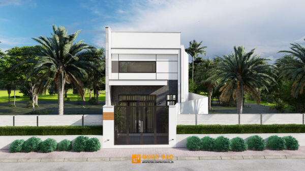 Nhà phố gác lửng hiện đại