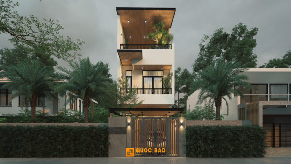 Nhà phố 3 tầng hiện đại