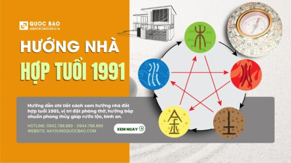 Hướng nhà đất hợp tuổi 1991