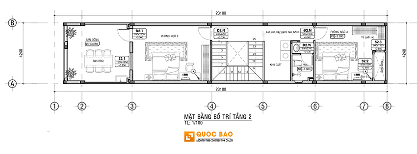 Nhà Phố 3 Tầng – Vẻ Đẹp Hiện Đại Trong Từng Không Gian Sống 5 mặt bằng công năng nhà phố hiện đại 3 tầng