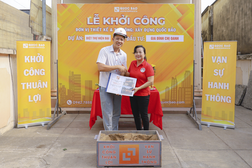 Dự Án Biệt Thự Hiện Đại 2 Tầng GĐ Nhà cô Oanh tại Tam Hiệp, Đồng Nai - BT26001 4 khởi công biệt thự hiện đại