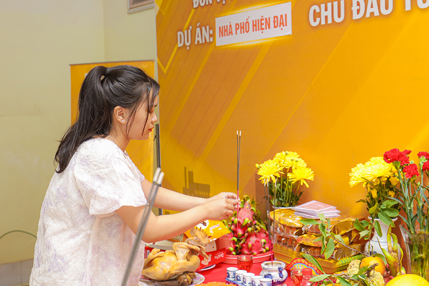 Dự án nhà phố hiện đại của GĐ anh Cường tại Trấn Biên, Đồng Nai - NP26016 13 lễ khởi công nhà phố hiện đại