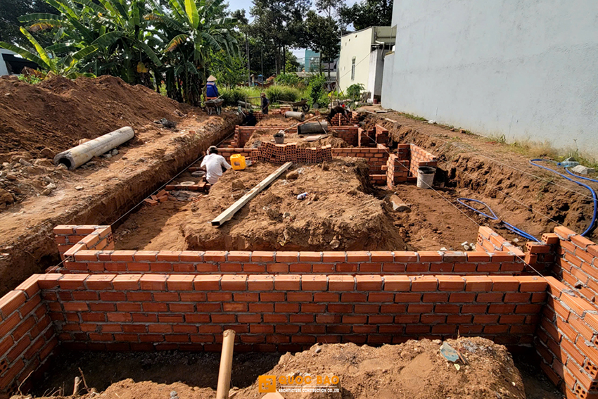 móng nhà phố gác lửng