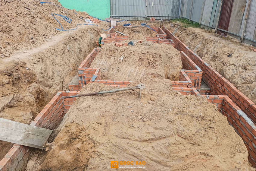 Móng nhà phố hiện đại 3 tầng