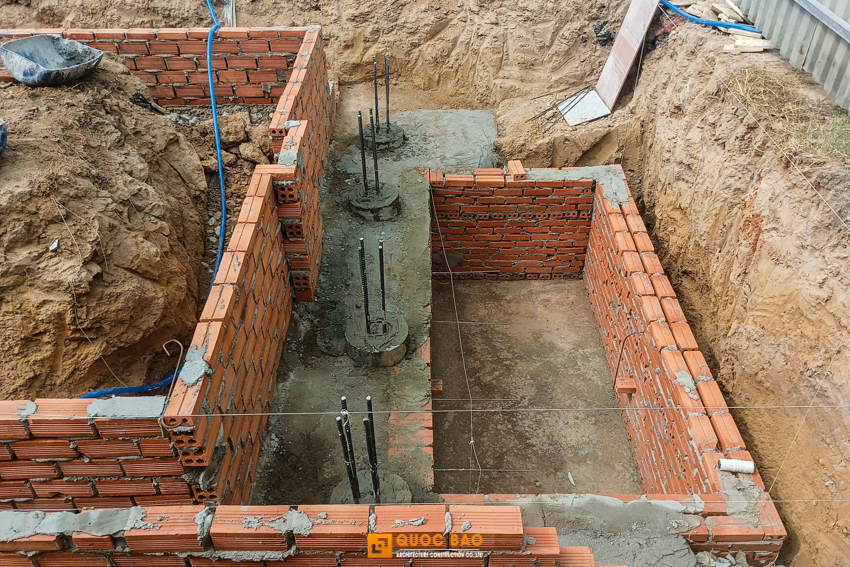 Móng nhà phố hiện đại 3 tầng