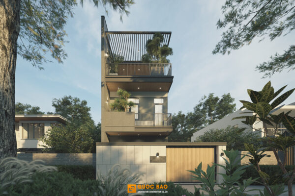 Nhà phố hiện đại 3 tầng